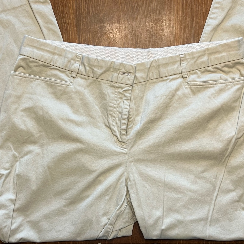 Croft & Barrow Cream Elastic Waist Capris- Size 2X - Picture 12 of 12